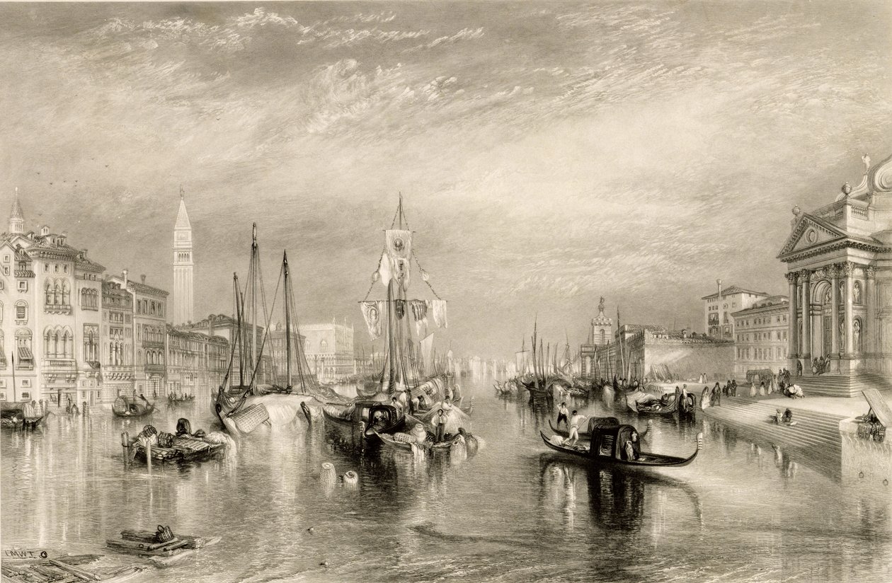 Canal Grande, Wenecja, ryty przez Williama Millera (1796-1882) 1838-52 autorstwa Joseph Mallord William Turner