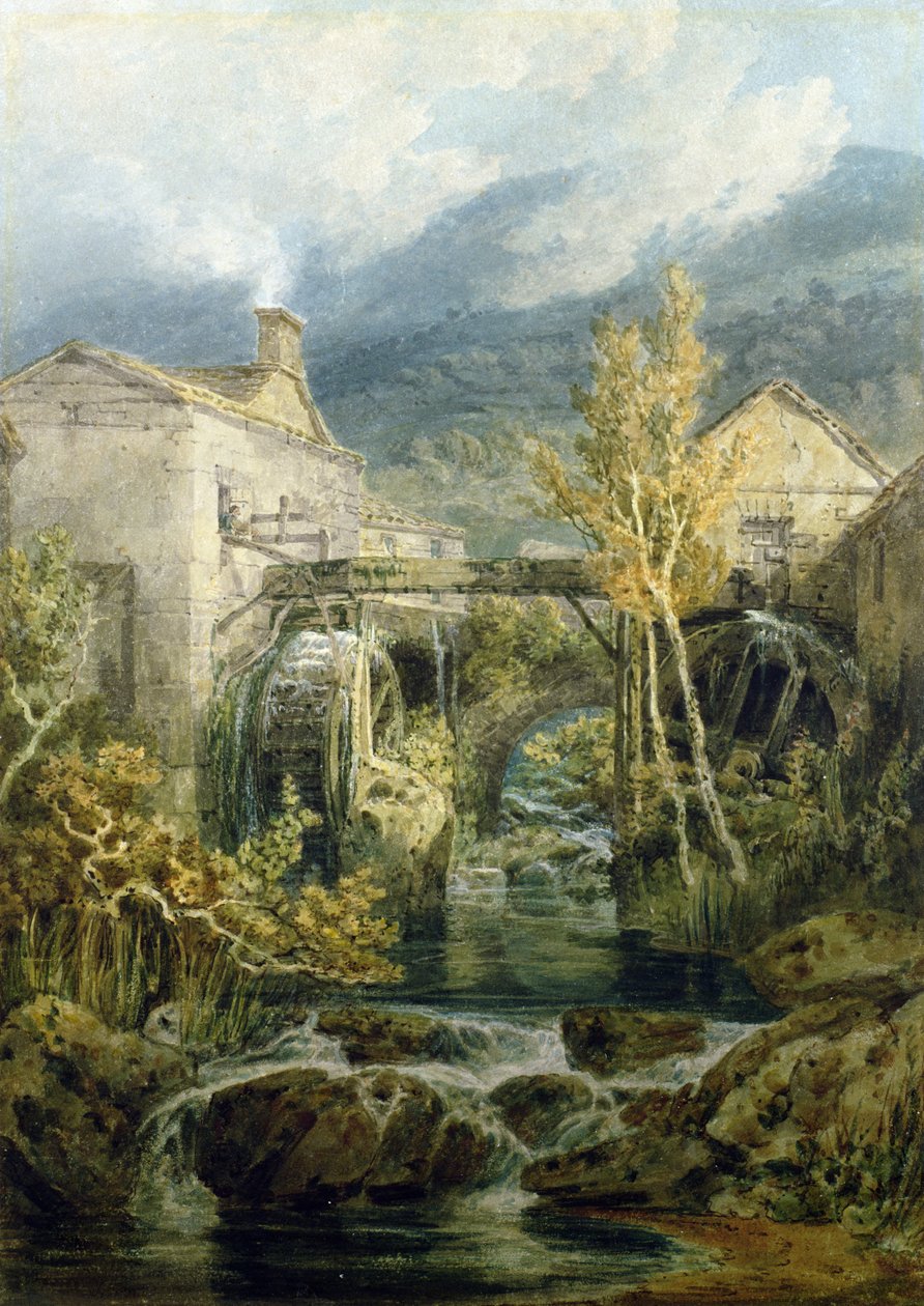 Stary Młyn, Ambleside autorstwa Joseph Mallord William Turner