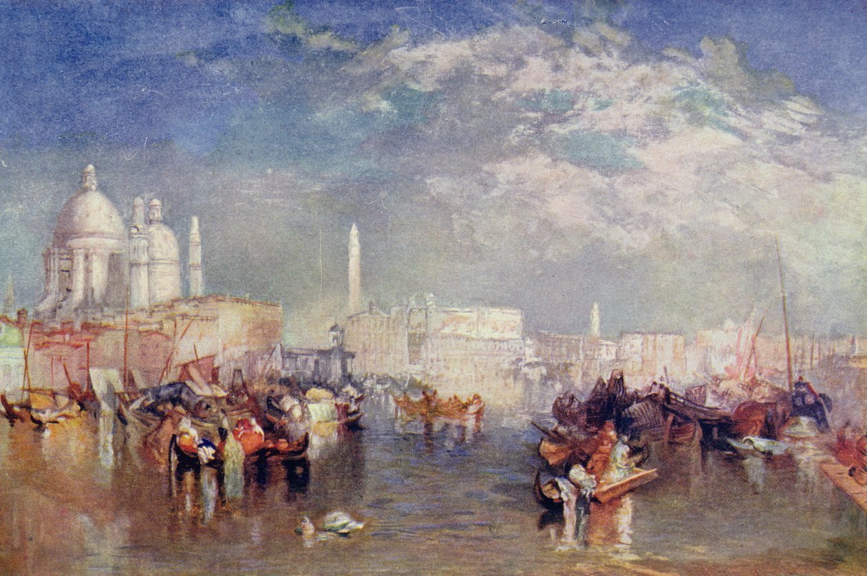 Wenecja, ilustracja z „Lives of Great Men Told by Great Men”, pod redakcją Richarda Wilsona, ok. 1920 autorstwa Joseph Mallord William Turner