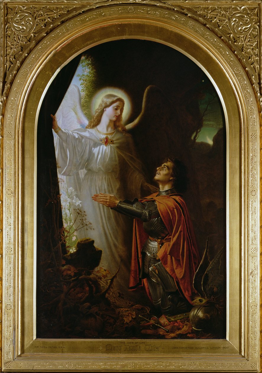 Mors Janua Vitae (Brama życia), 1866 autorstwa Joseph Noel Paton