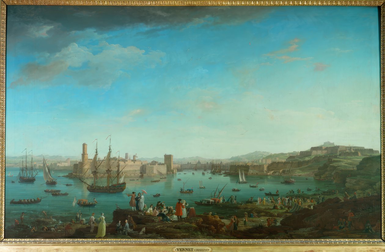 Wejście do portu w Marsylii autorstwa Claude Joseph Vernet
