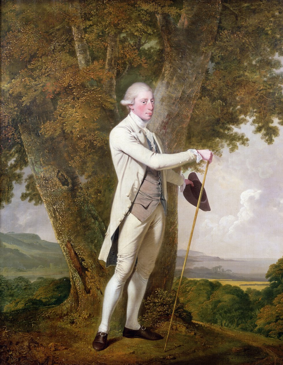 Portret Johna Milnesa, 12. księcia St. Albans (zm. 1810) c.1771-72 autorstwa Joseph Wright of Derby