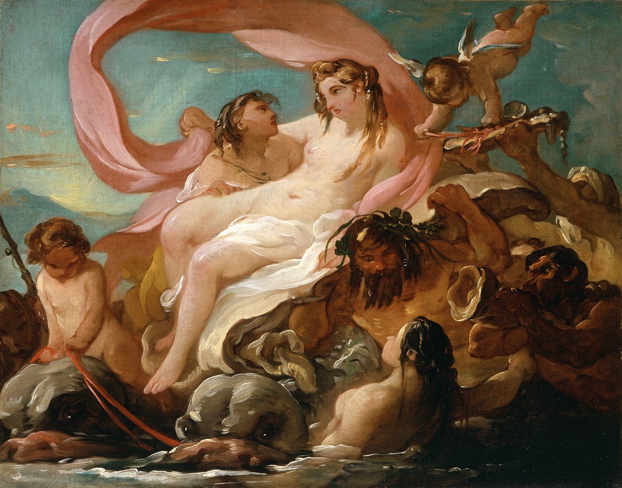 Wenus wyłaniająca się z morza, ok. 1754-5 autorstwa Joseph Marie, the Elder Vien