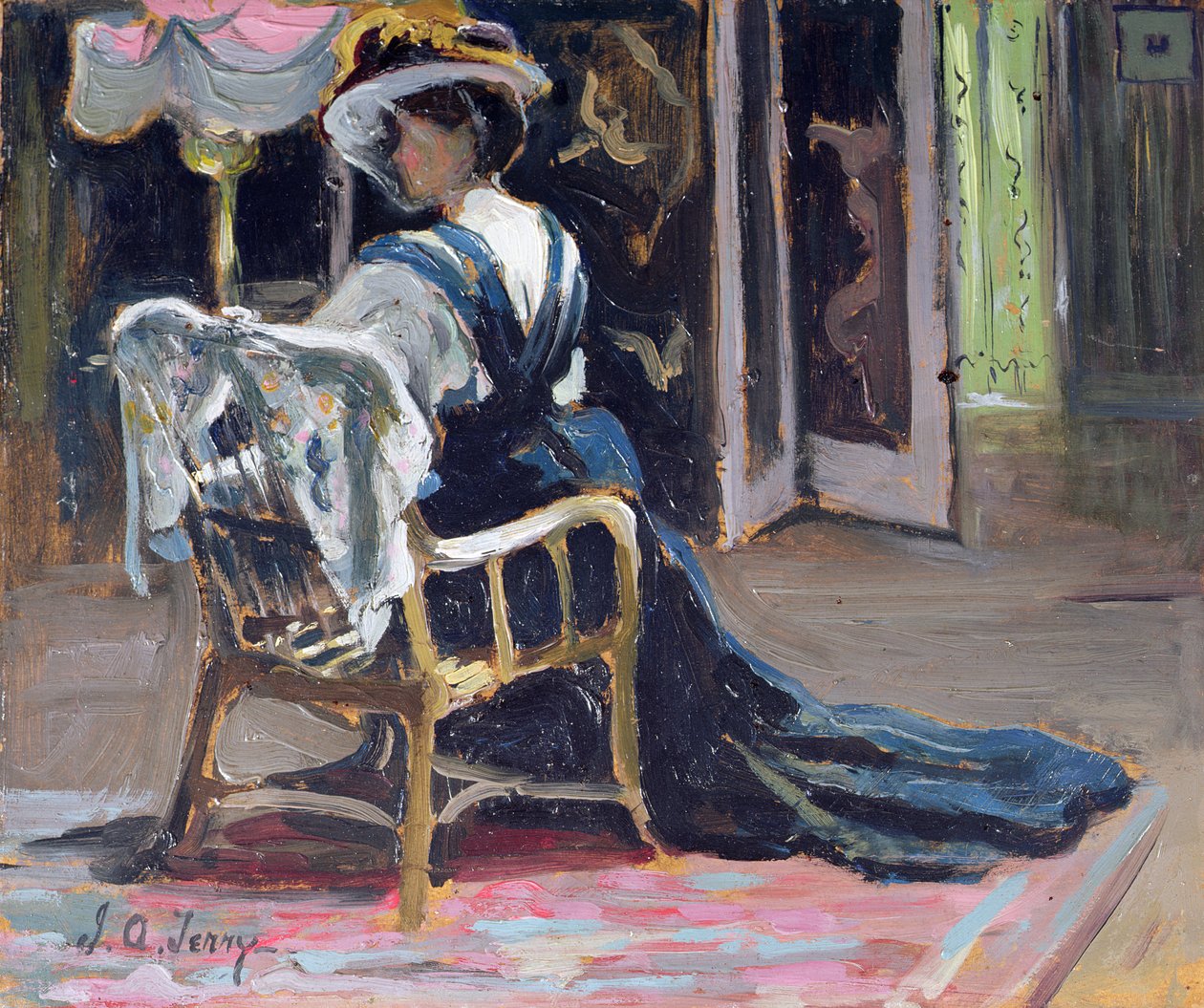 W studio (panel) autorstwa Joseph Alfred Terry