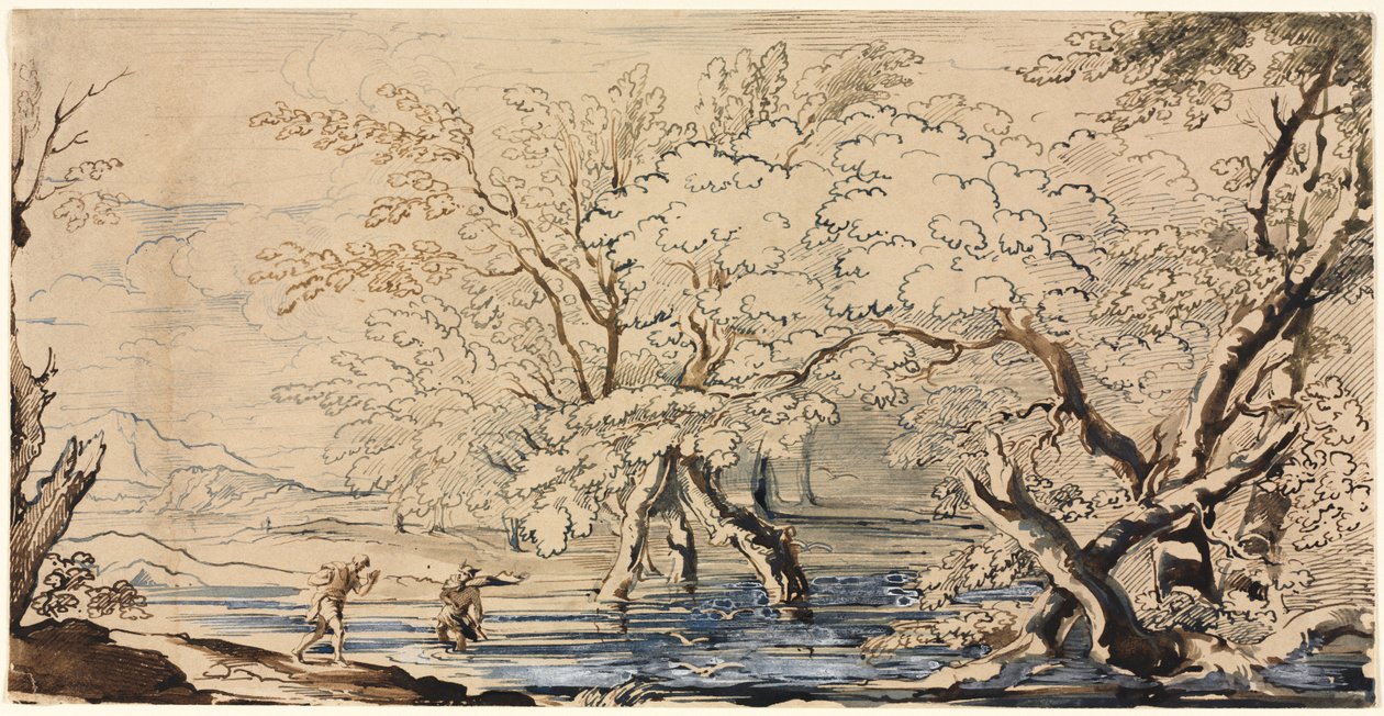 Merkury i Argos. autorstwa Joseph Brett