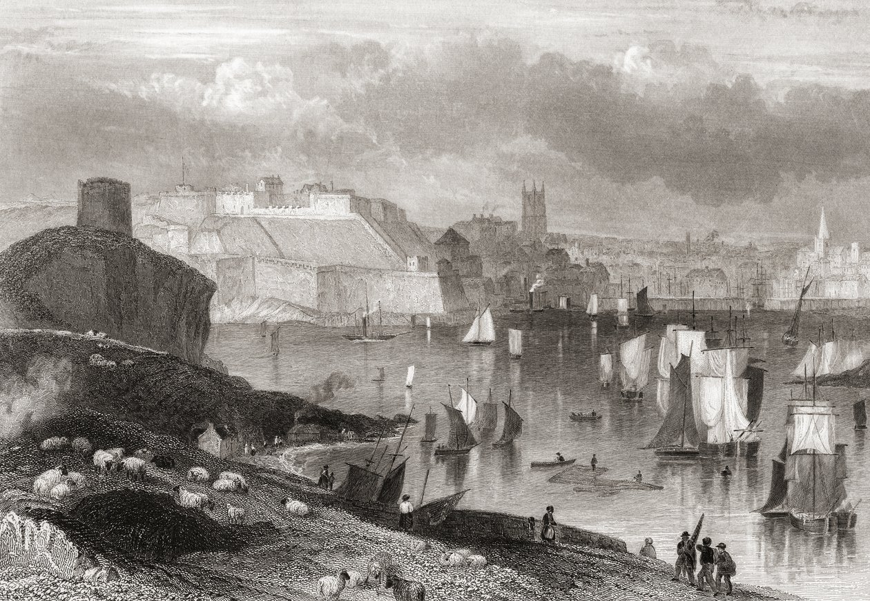 Plymouth, Devon, widok z góry Batten (zdjęcie) autorstwa Joseph Brown