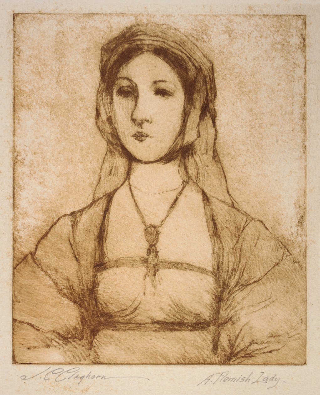 Flamandzka dama autorstwa Joseph C. Claghorn
