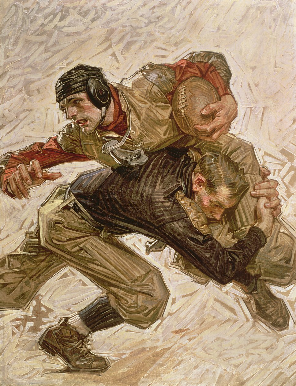 Piłkarze autorstwa Joseph Christian Leyendecker