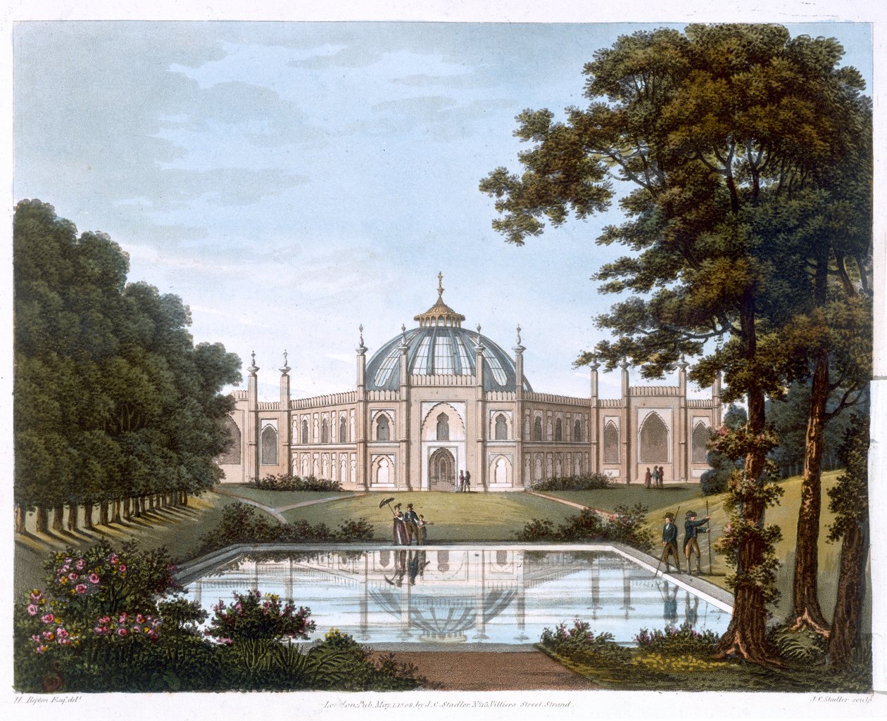 Pawilon Brighton, Sussex, c1816 autorstwa Joseph Constantine Stadler