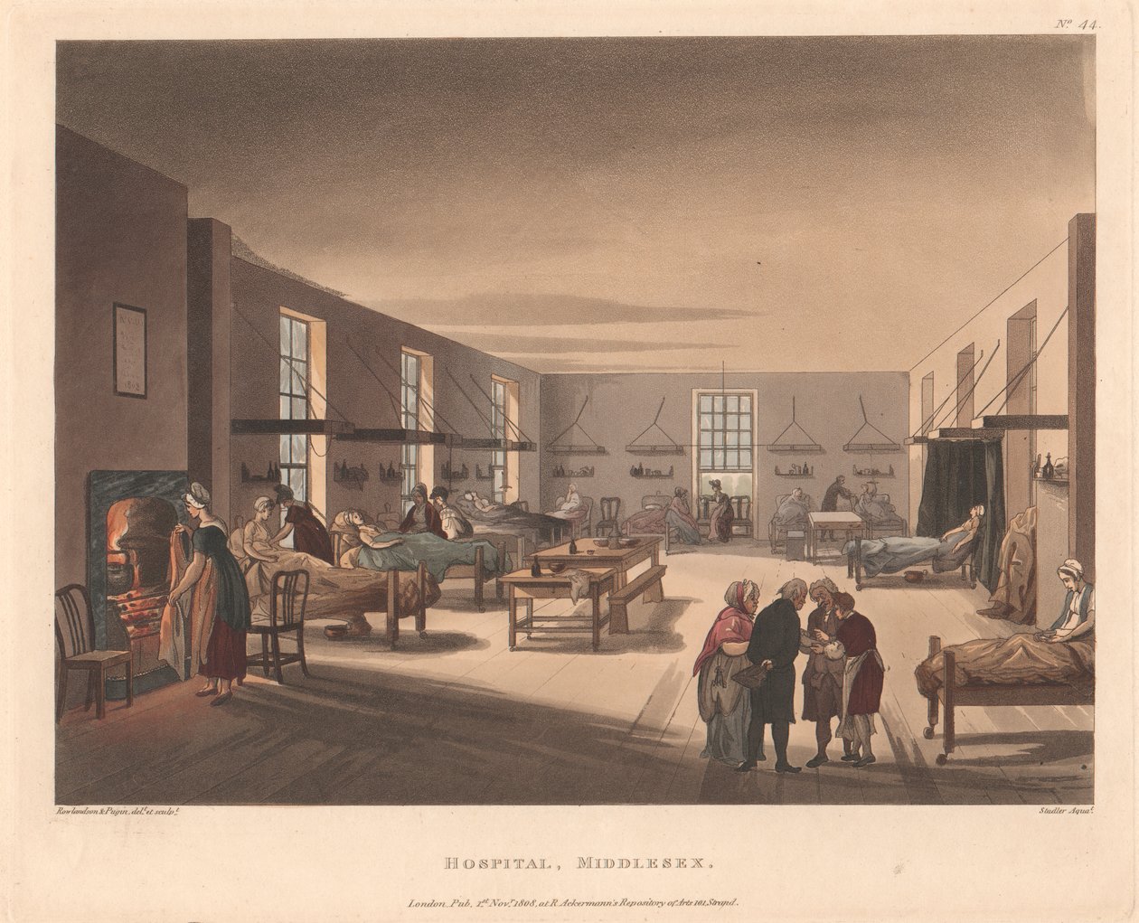 Szpital, Middlesex autorstwa Joseph Constantine Stadler