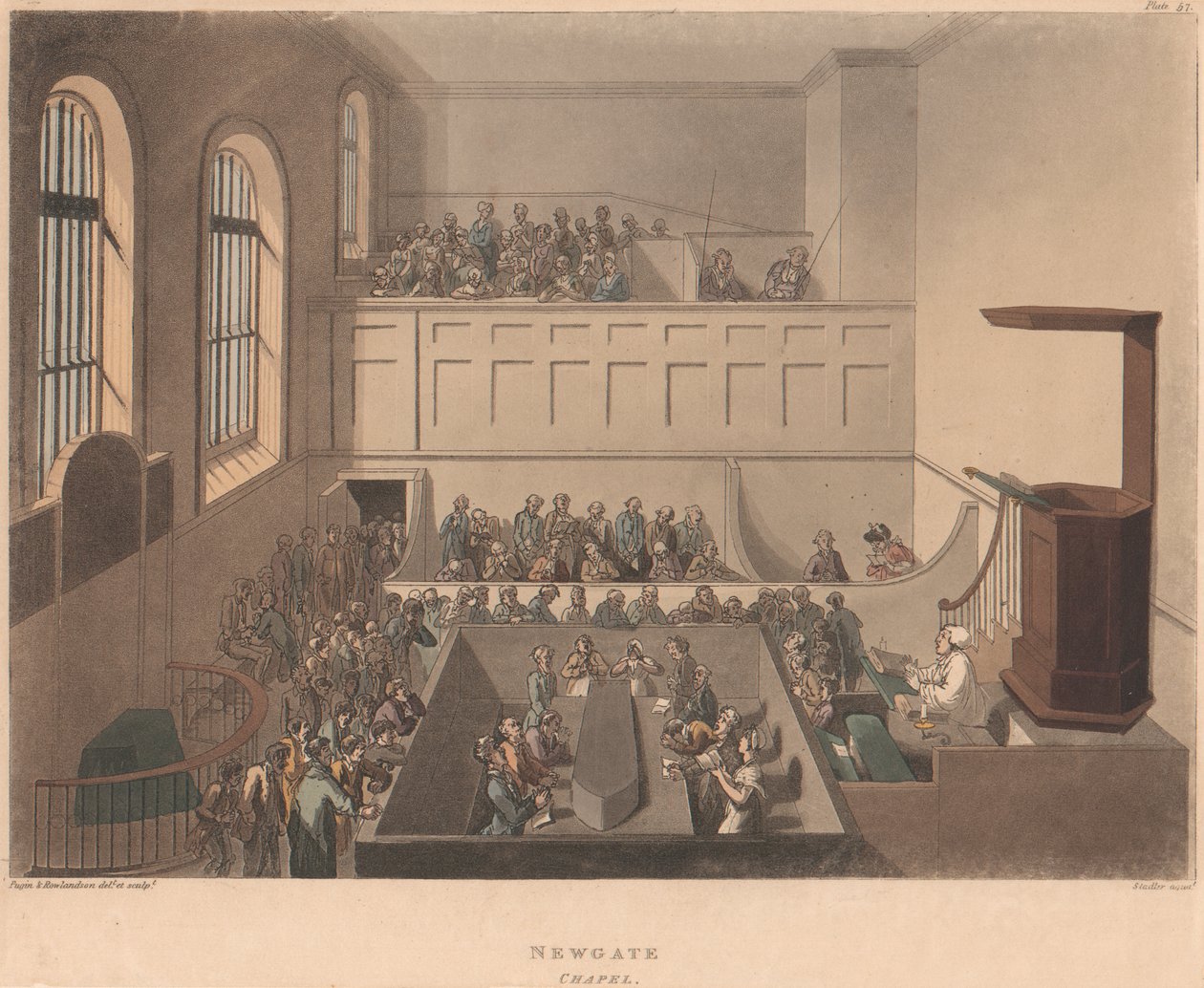 Kaplica Newgate autorstwa Joseph Constantine Stadler