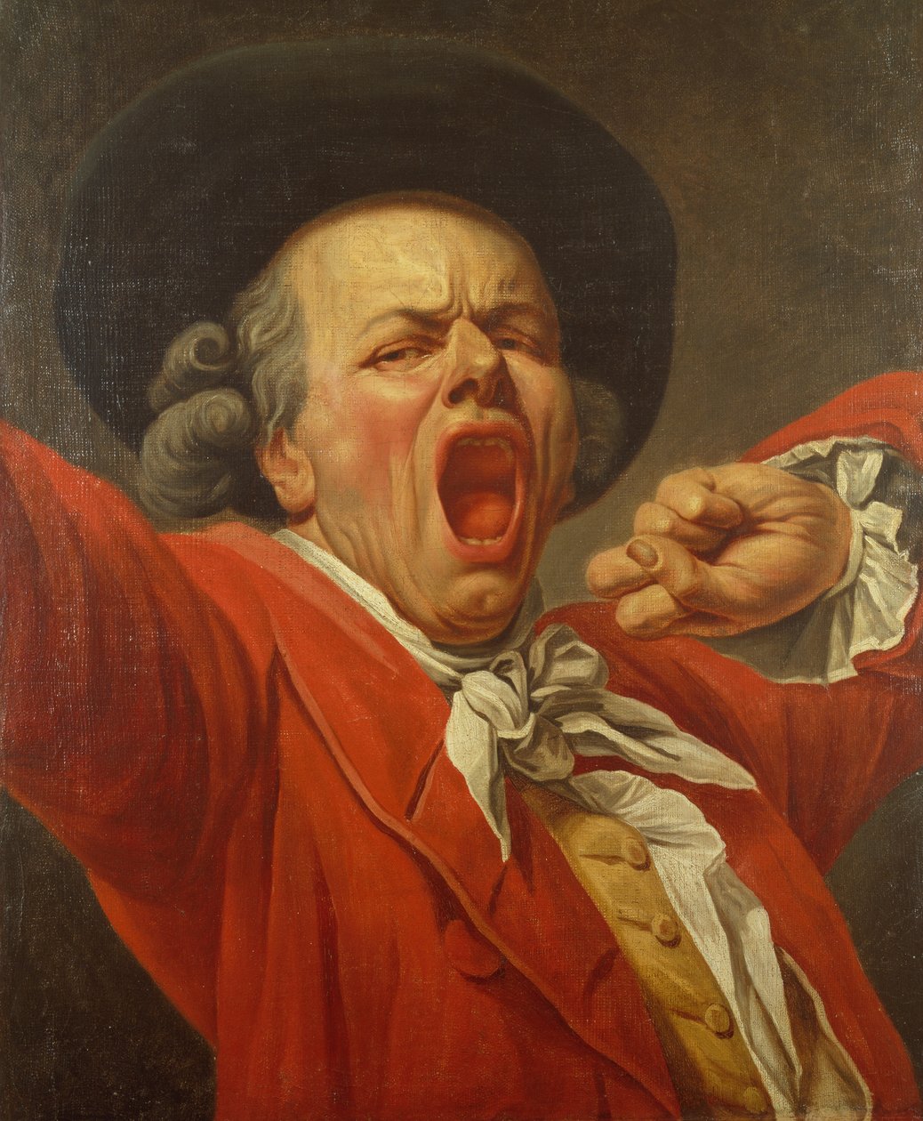 Autoportret jako ziewający mężczyzna autorstwa Joseph Ducreux