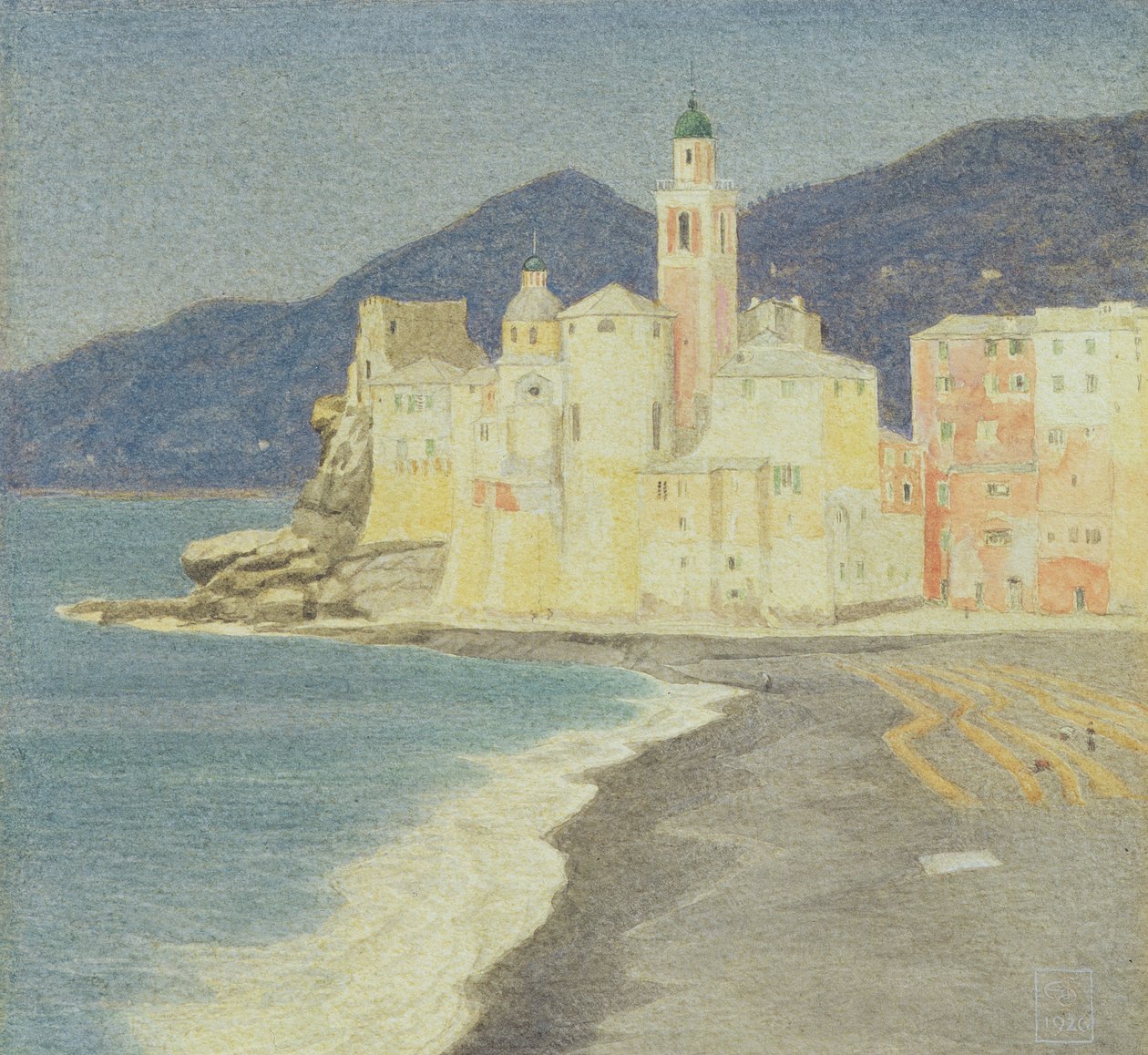 Camogli, 1926 (wc na papierze) autorstwa Joseph Edward Southall