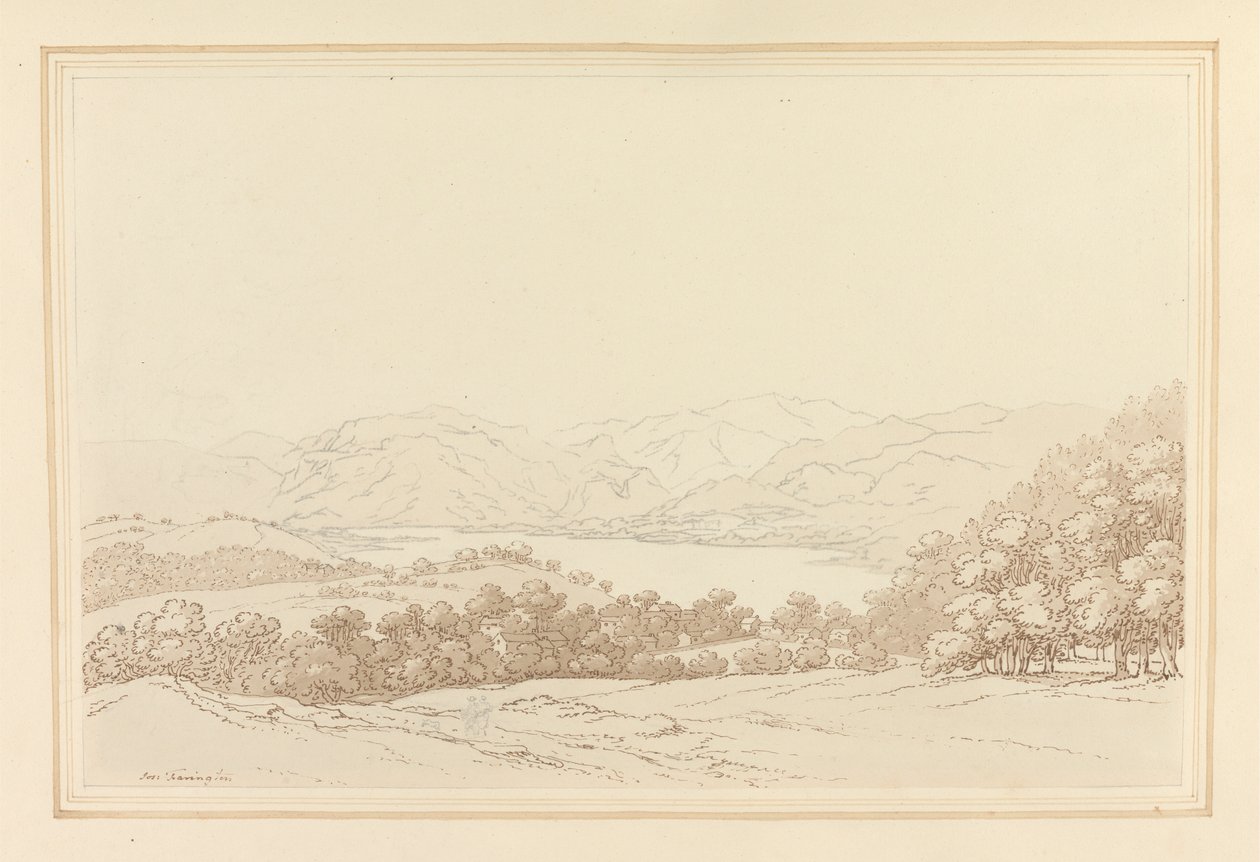 Ullswater, pułkownika Robinsona autorstwa Joseph Farington