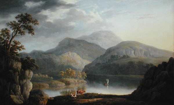 Krajobraz Pojezierza autorstwa Joseph Francis Gilbert