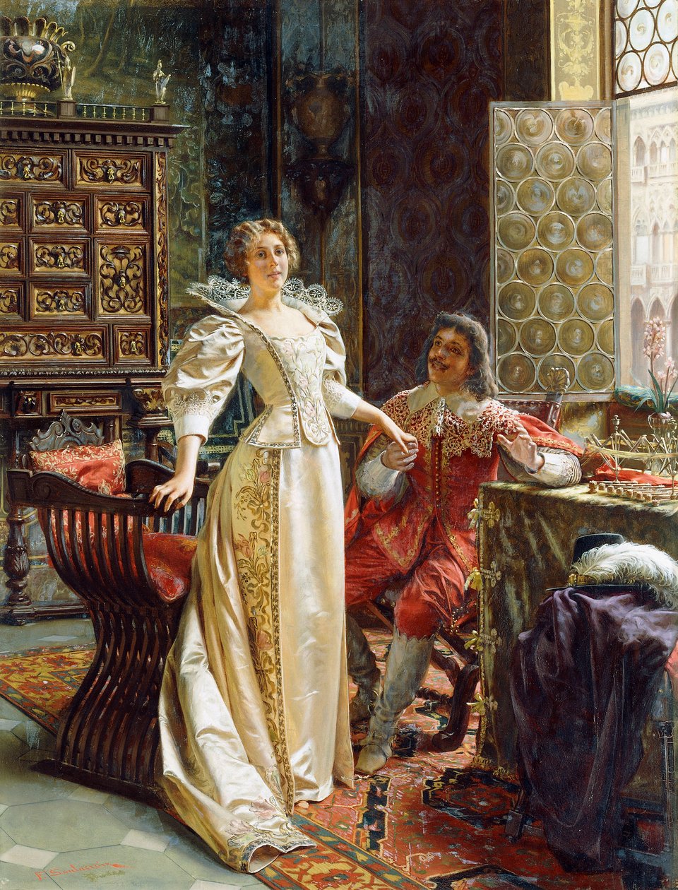 Flirt, autorstwa Joseph Frederick Charles Soulacroix