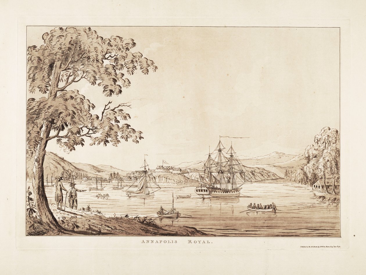 Annapolis Royal autorstwa Joseph Frederick Wallet DesBarres