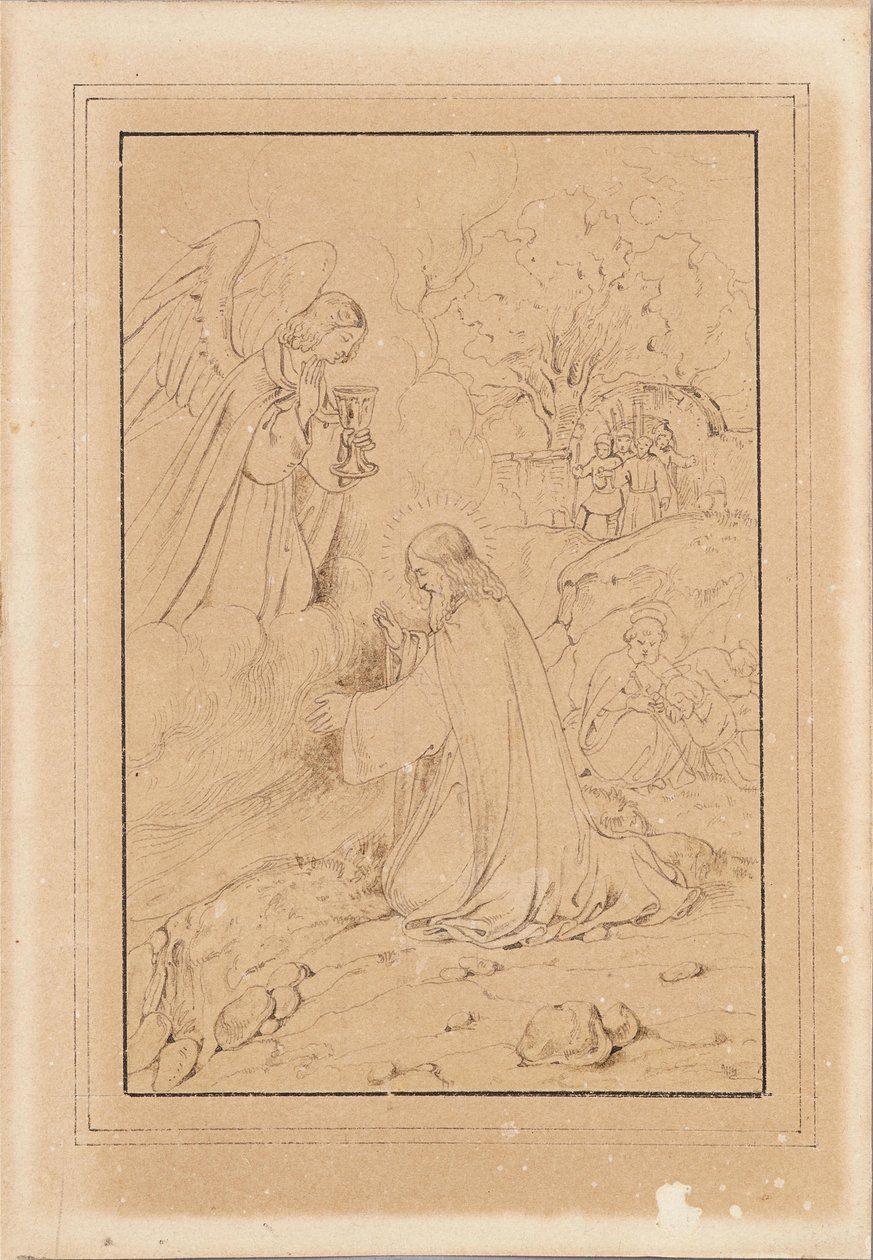 Chrystus na Górze Oliwnej autorstwa Joseph Hasslwander