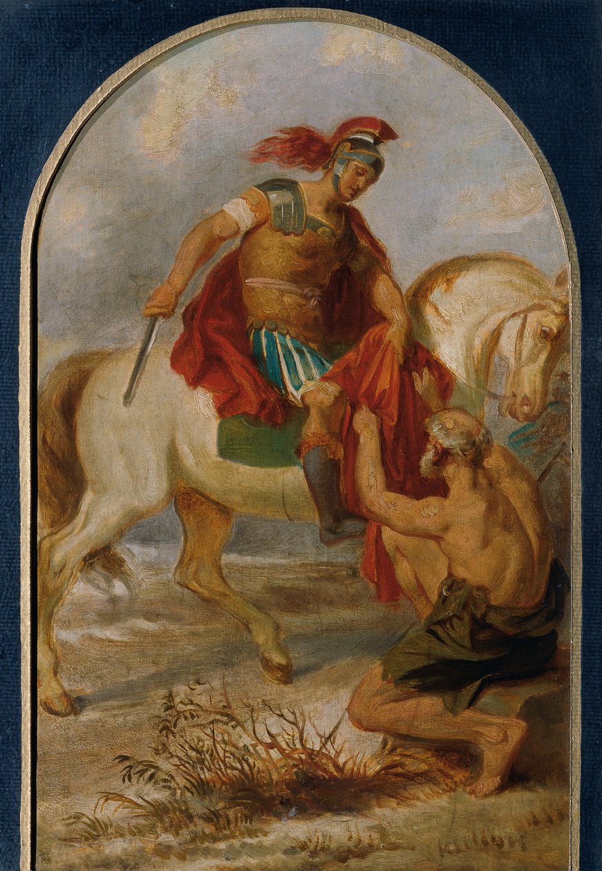 Święty Marcin z żebrakiem autorstwa Joseph Hasslwander