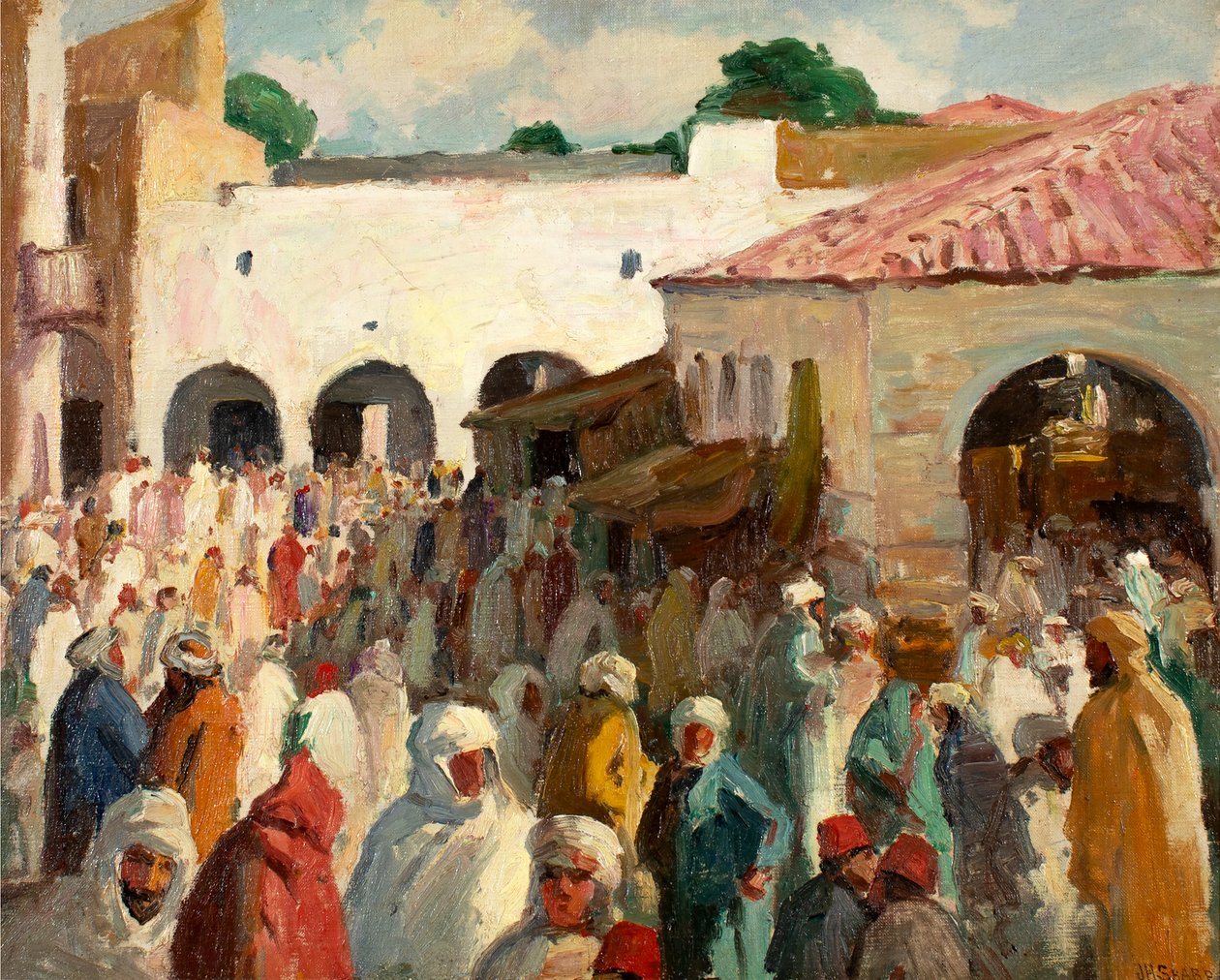 Sidi-bou-Said (Tunezja) autorstwa Joseph Henry Sharp