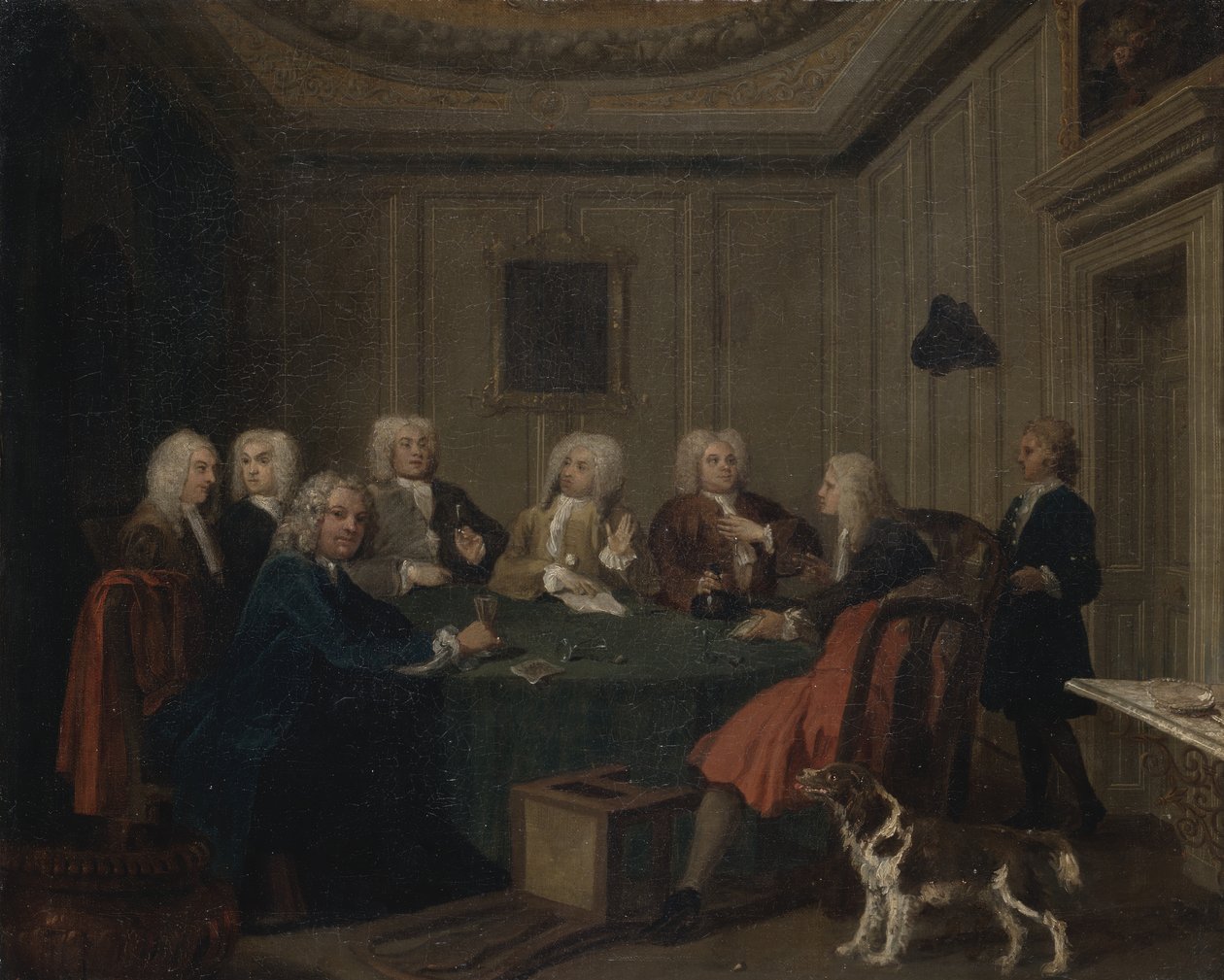 Klub Dżentelmenów, ca. 1730. autorstwa Joseph Highmore