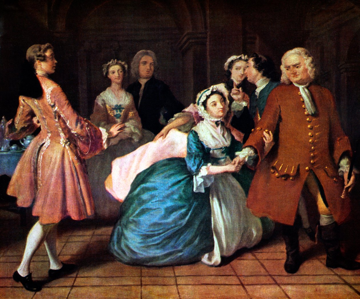 Samuel Richardson - scena autorstwa Joseph Highmore