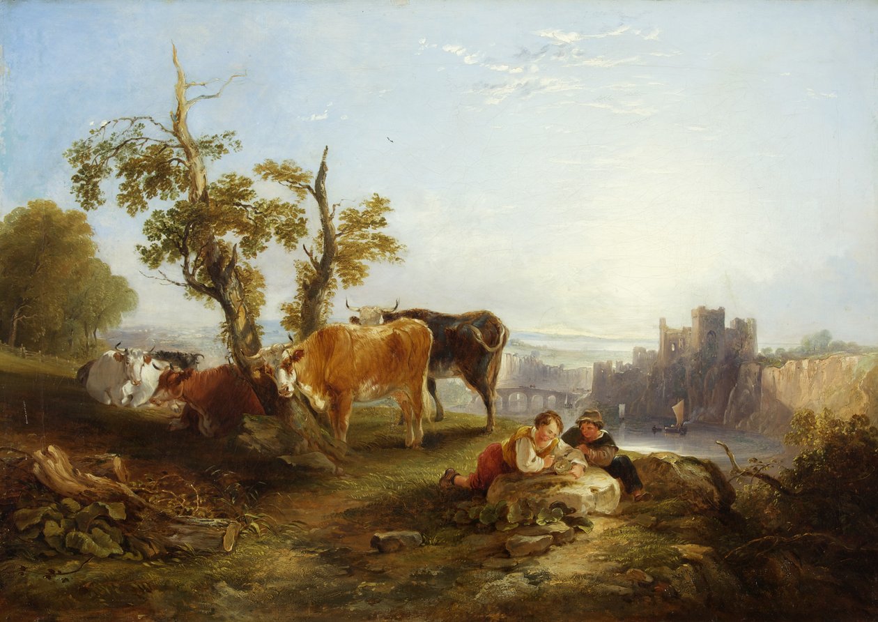 Zamek Chepstow autorstwa Joseph Horlor