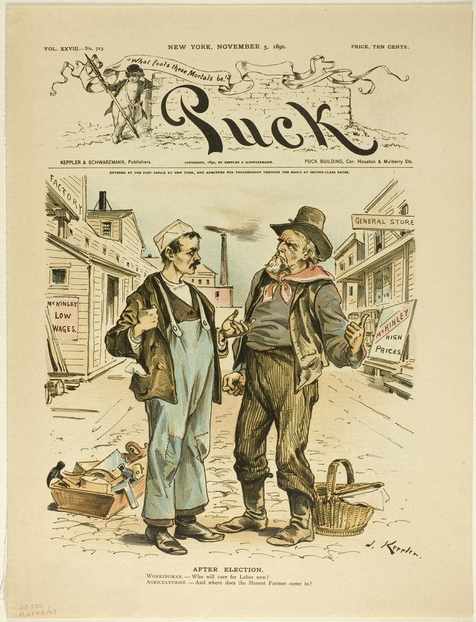 Po wyborach, z Pucka autorstwa Joseph Keppler