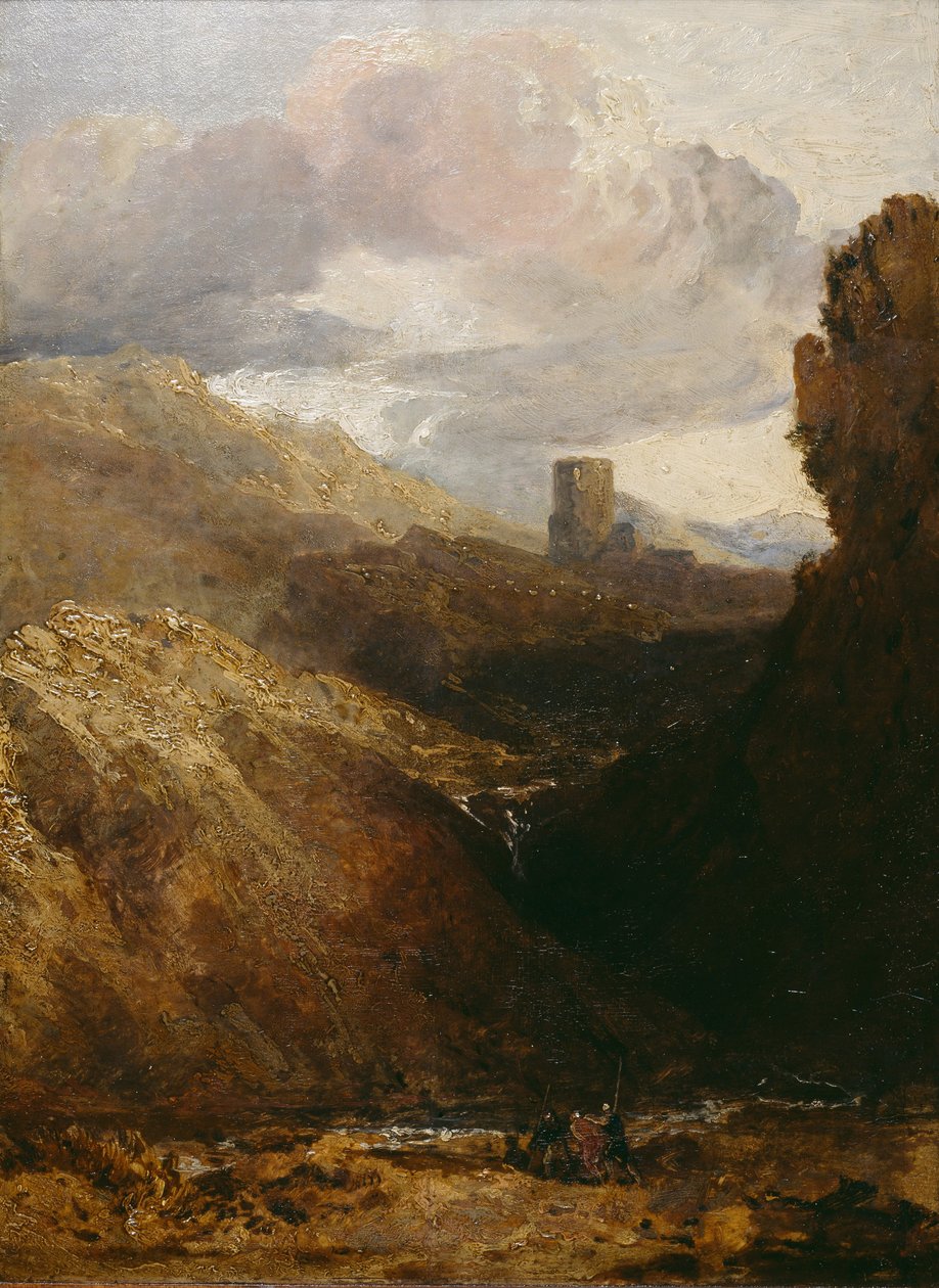 Zamek Dolbadarn autorstwa Joseph Mallord William Turner