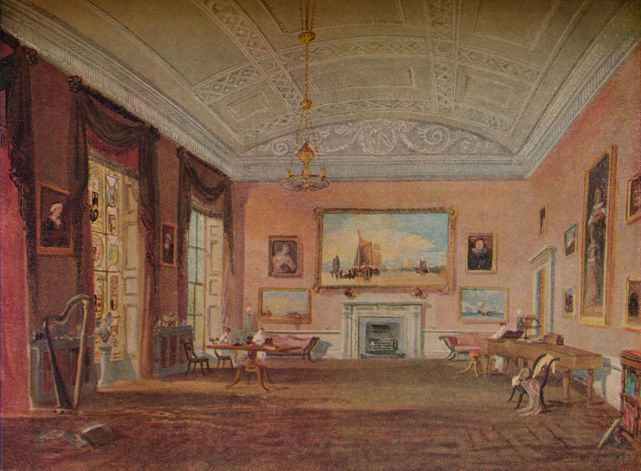 Salon, Farnley, 1818 autorstwa Joseph Mallord William Turner