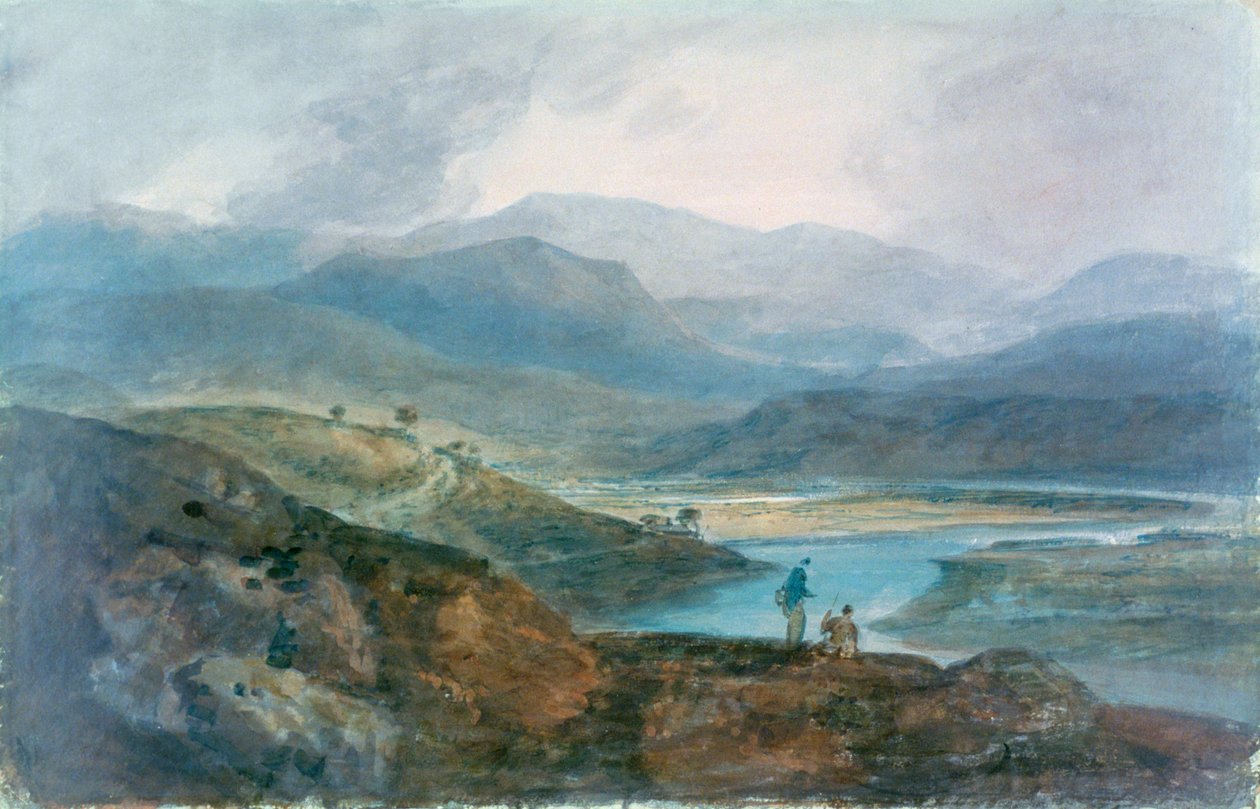 Jezioro, Szkocja, 1801-1802. autorstwa Joseph Mallord William Turner
