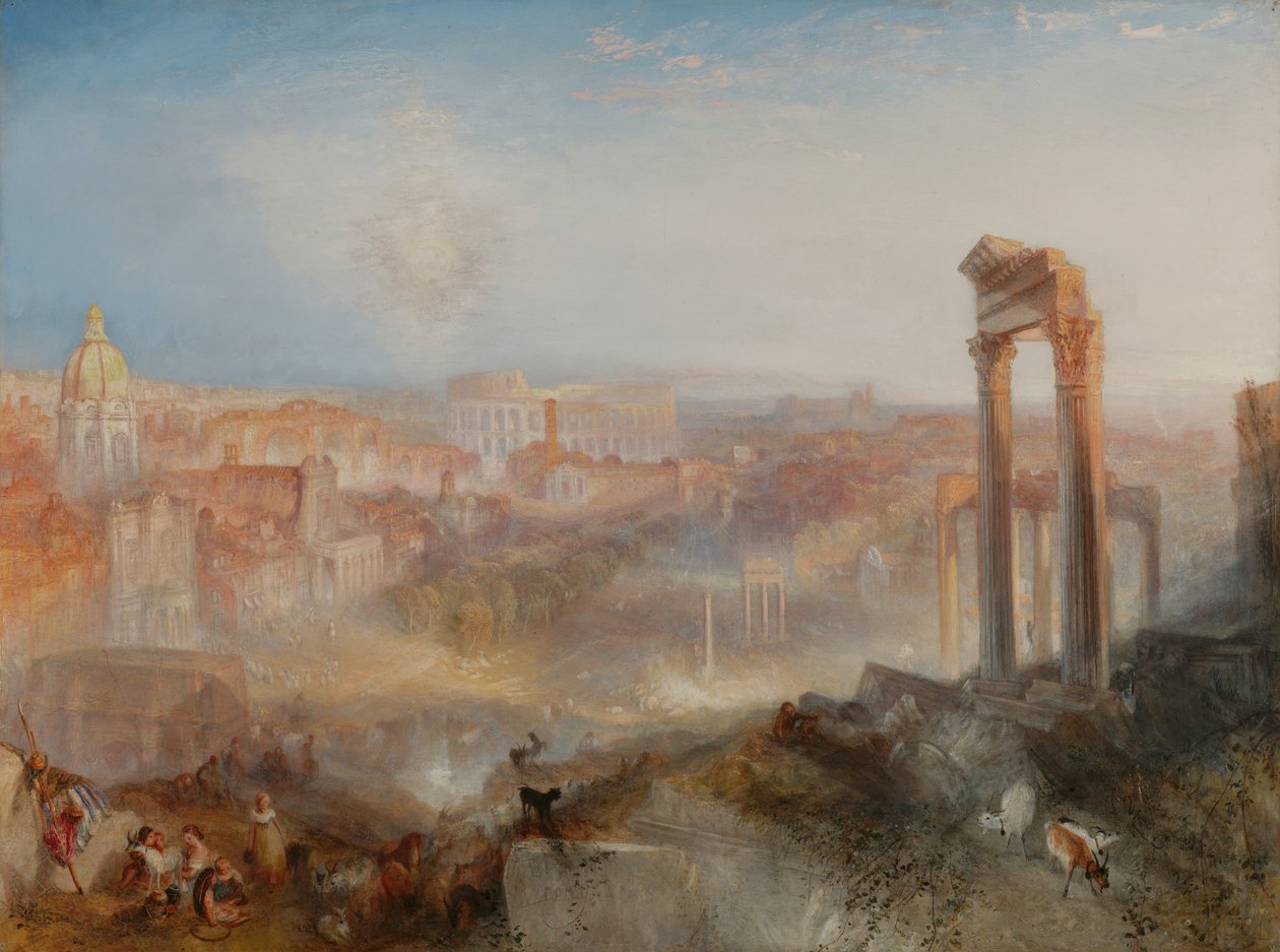Współczesny Rzym, Campo Vaccino autorstwa Joseph Mallord William Turner