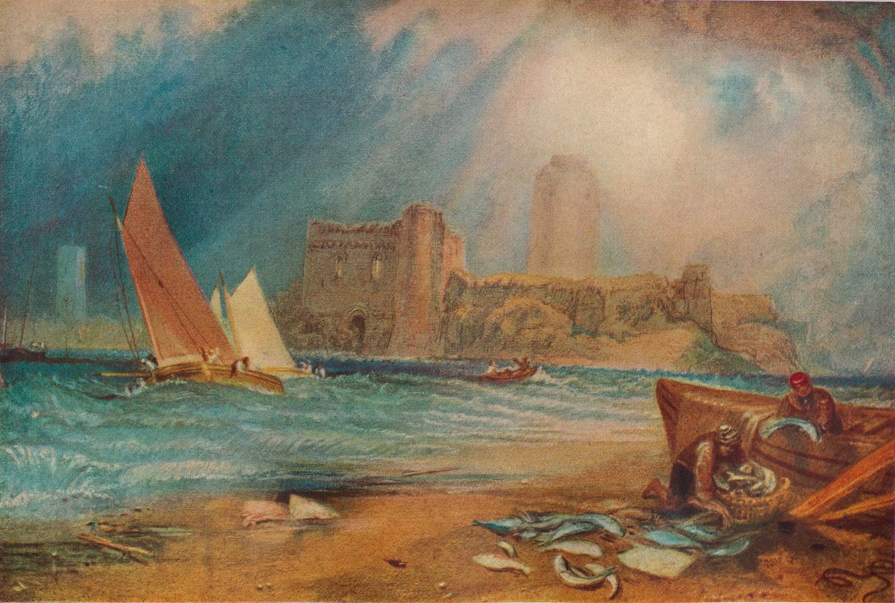 Zamek Pembroke, Walia, ok. 1829 r. autorstwa Joseph Mallord William Turner