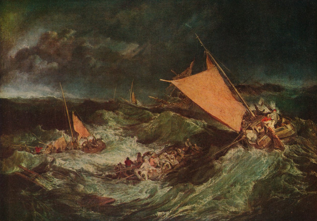 Wrak statku, ok. 1805 r. autorstwa Joseph Mallord William Turner