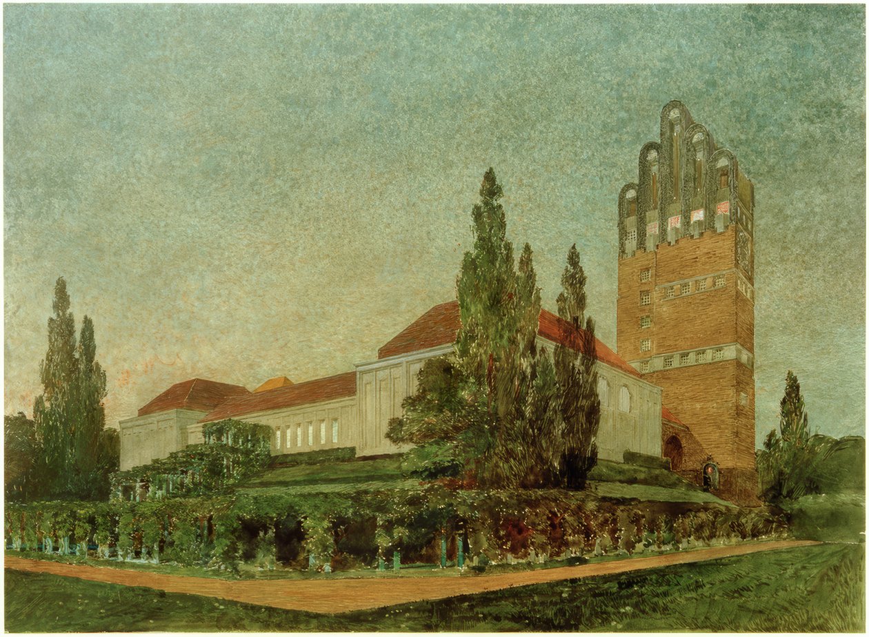 Darmstadt, Mathildenhöhe, budynek wystawowy autorstwa Joseph Maria Olbrich