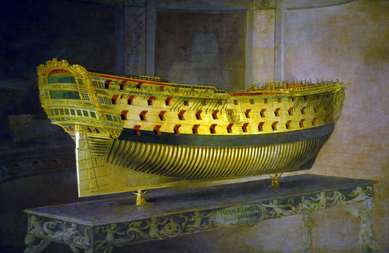 Model HMS "Royal George autorstwa Joseph Marshall