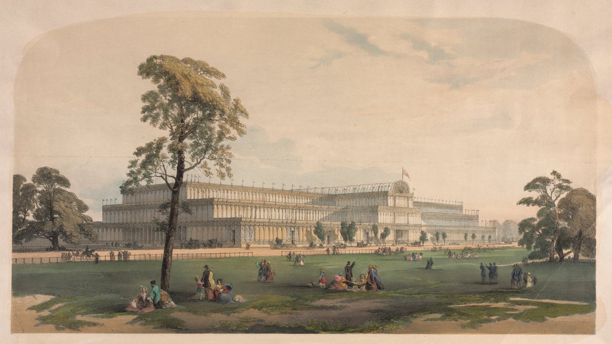 Kryształowy Pałac, ok. 1930 r. 1850. autorstwa Joseph Nash