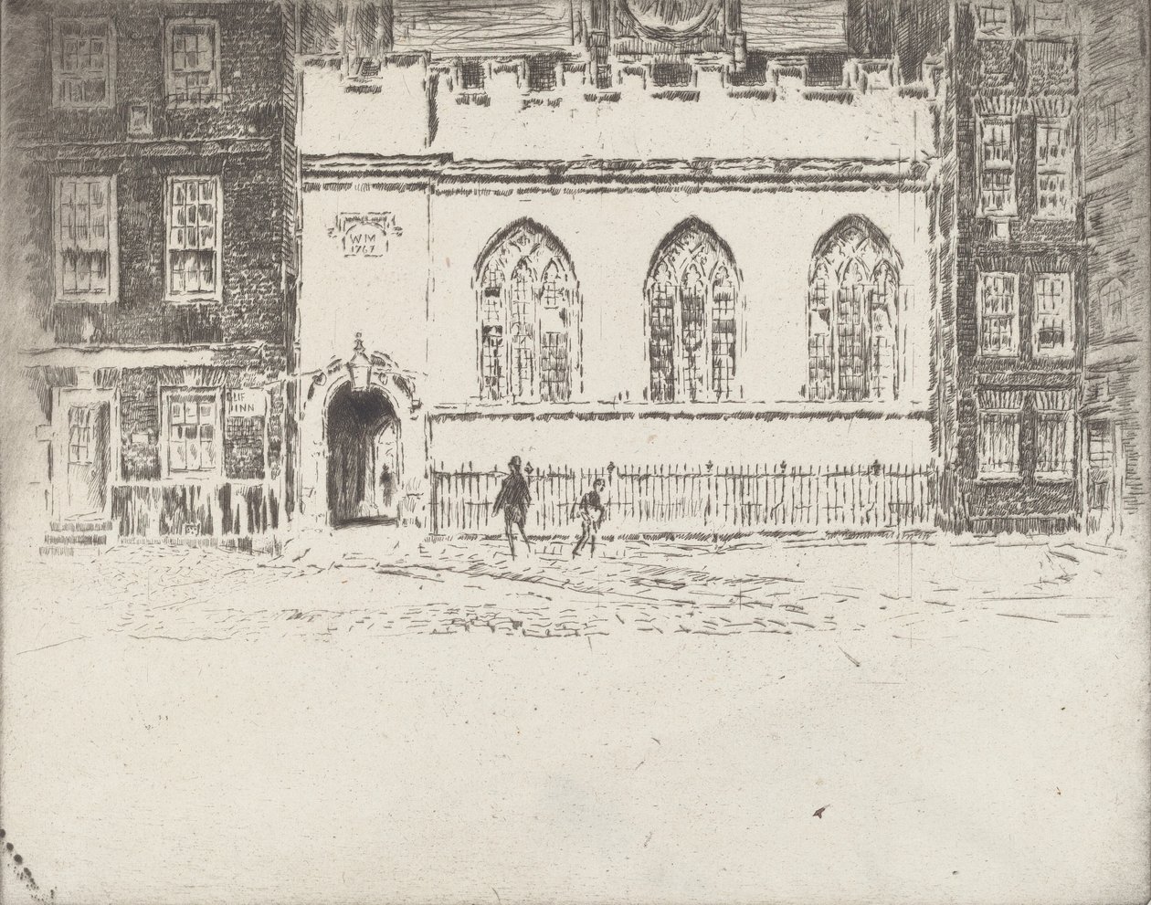Karczma Clifforda, 1907. autorstwa Joseph Pennell