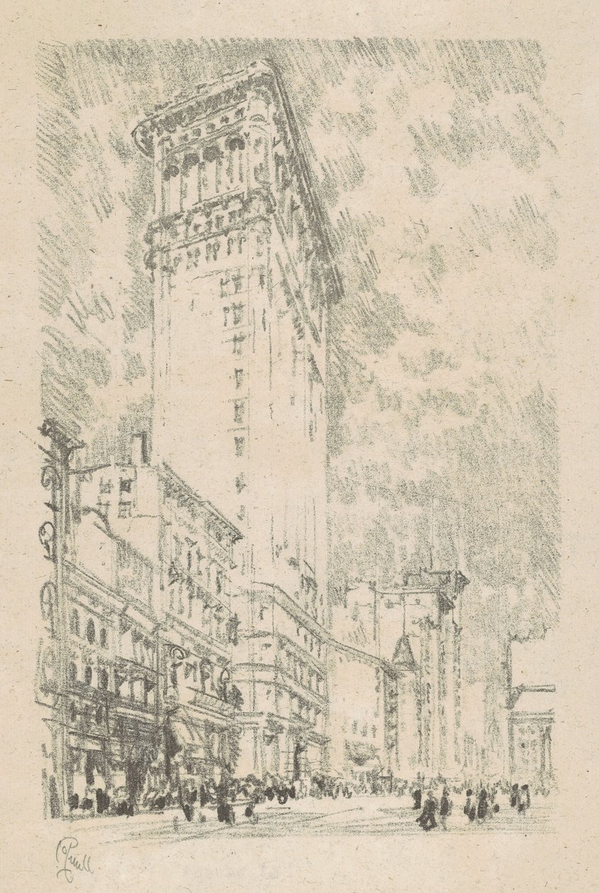 Budynek Flatiron autorstwa Joseph Pennell