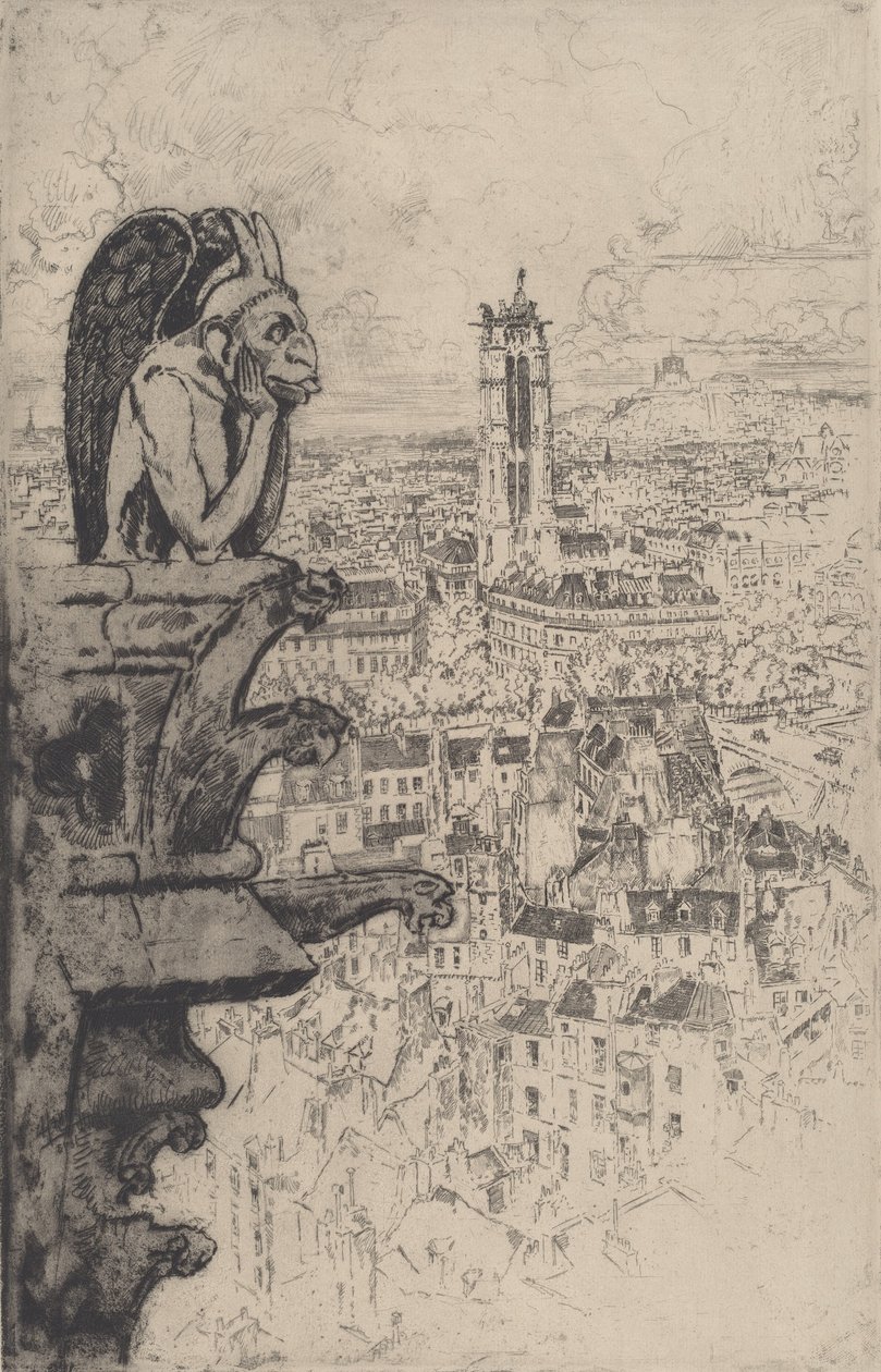 Le Stryge, 1893. autorstwa Joseph Pennell