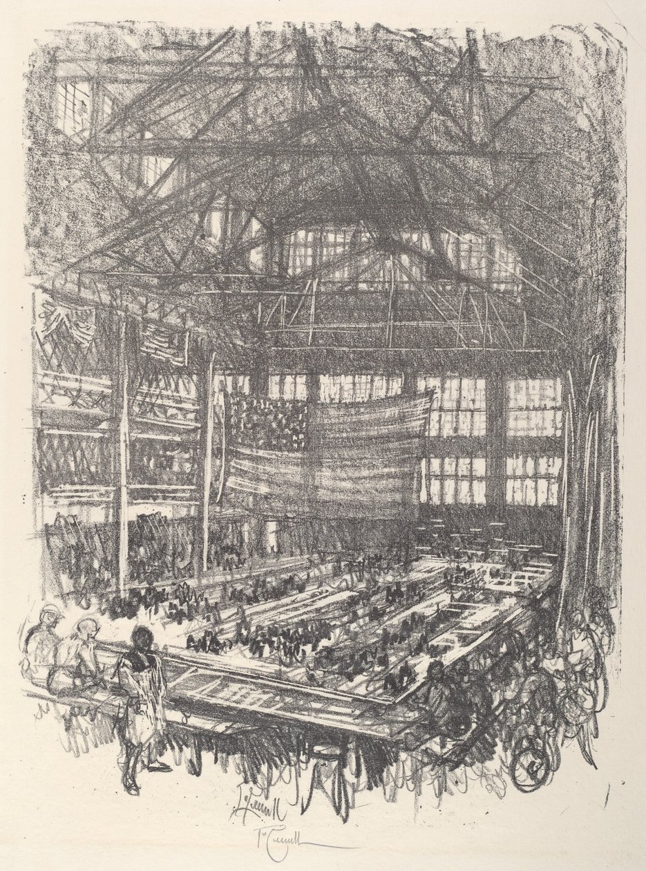 Produkcja karabinów, 1917. autorstwa Joseph Pennell