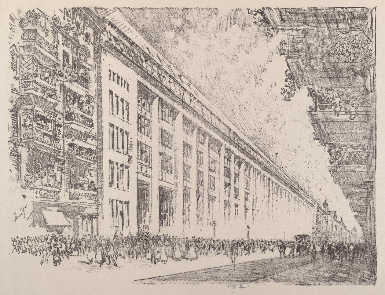 Południe, General Electric Works, Berlin, 1921. autorstwa Joseph Pennell