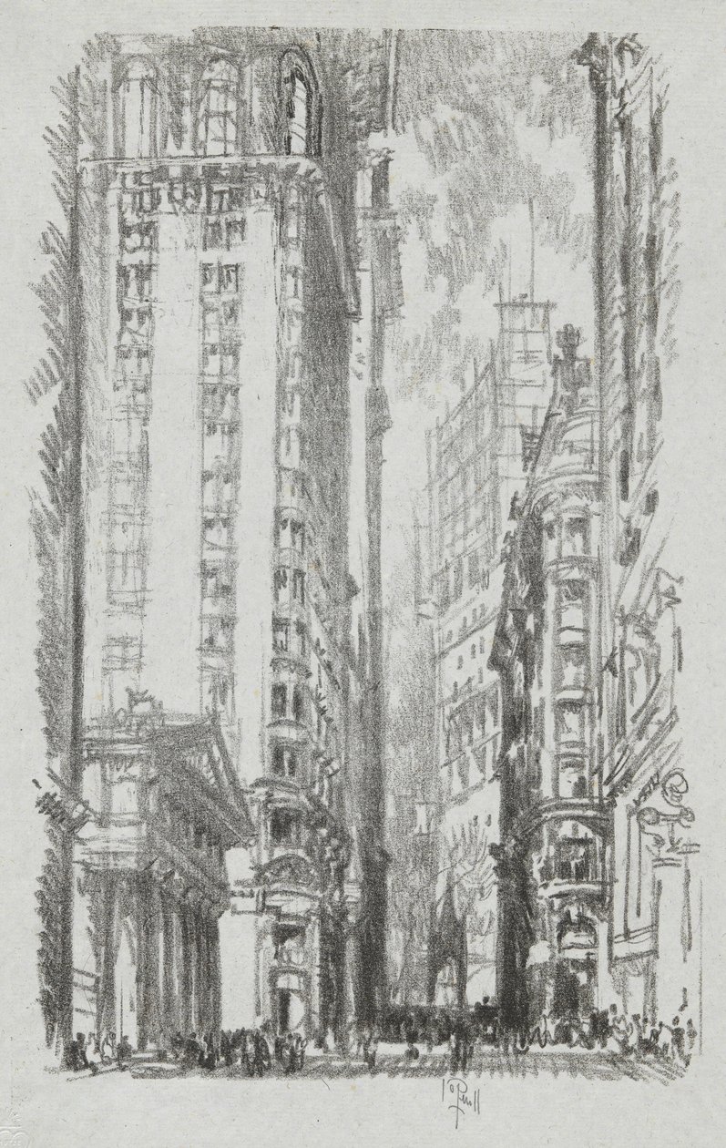 Pine Street, #6 w kolekcji Iconophile Club Collection autorstwa Joseph Pennell