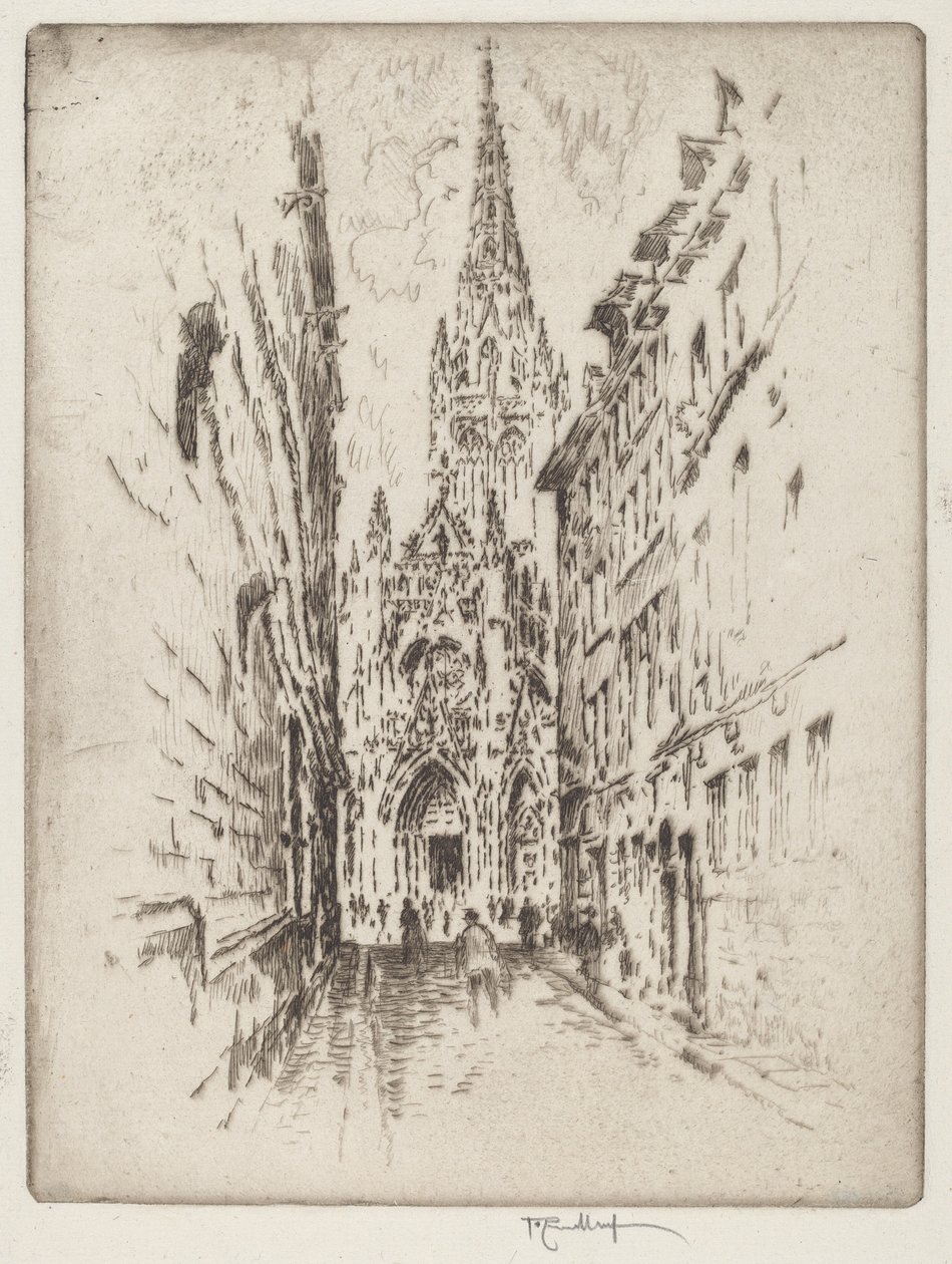 San Maclou, Rouen autorstwa Joseph Pennell