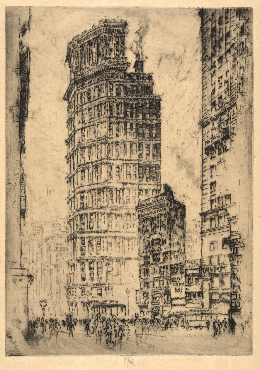Budynek św. Pawła autorstwa Joseph Pennell
