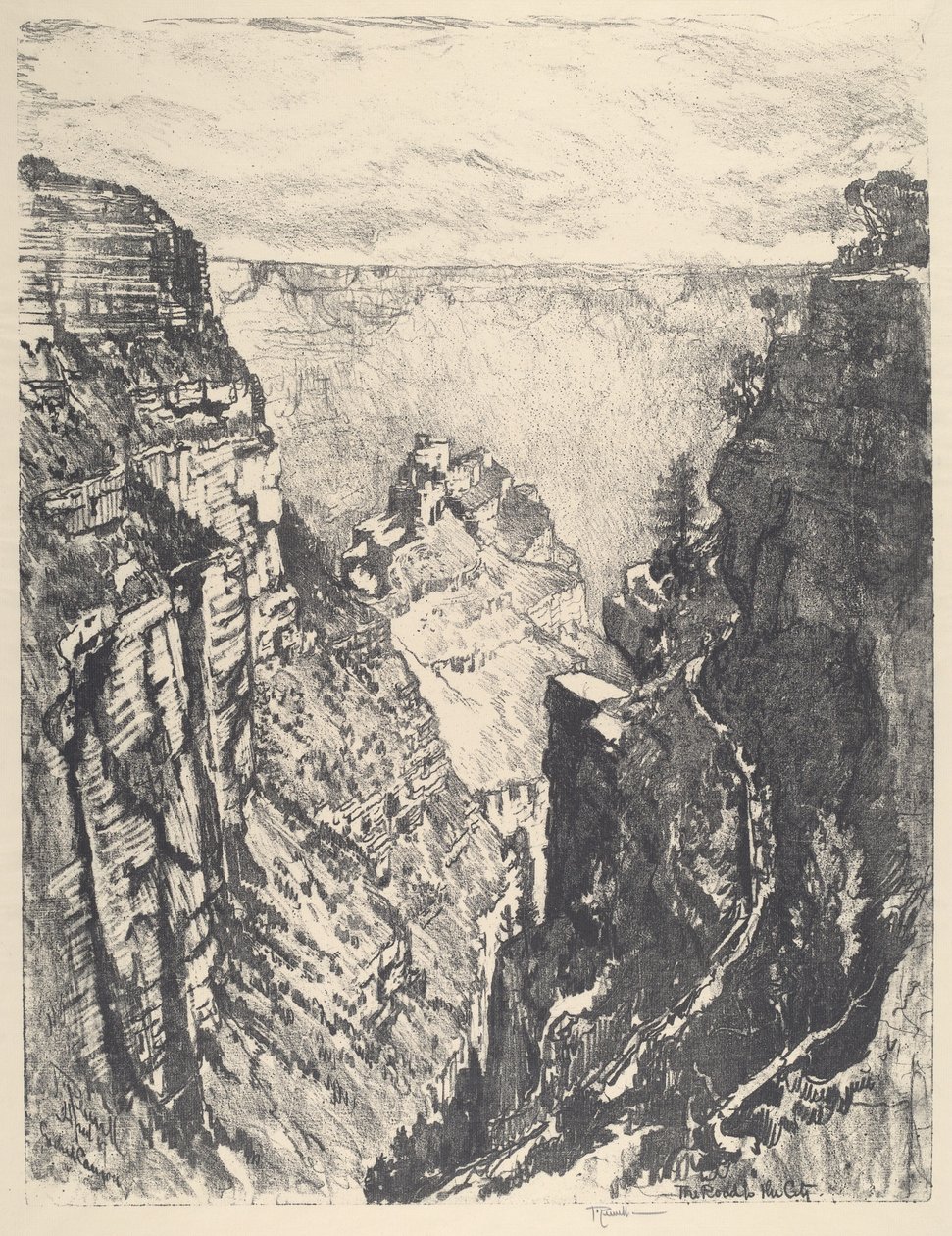 Szlak Jasnego Anioła, 1912. autorstwa Joseph Pennell