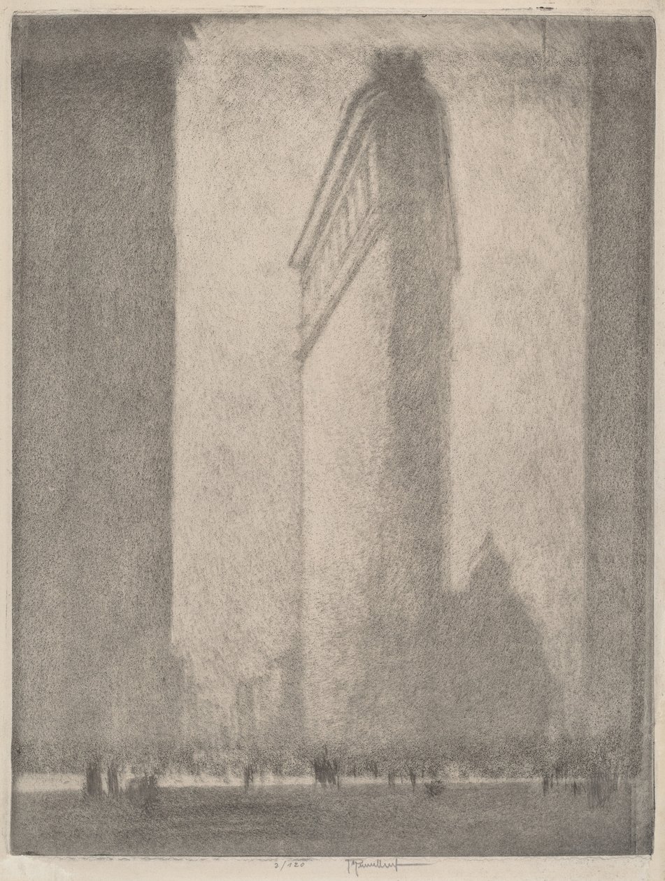 Żelazko w Nowym Jorku, 1908. autorstwa Joseph Pennell