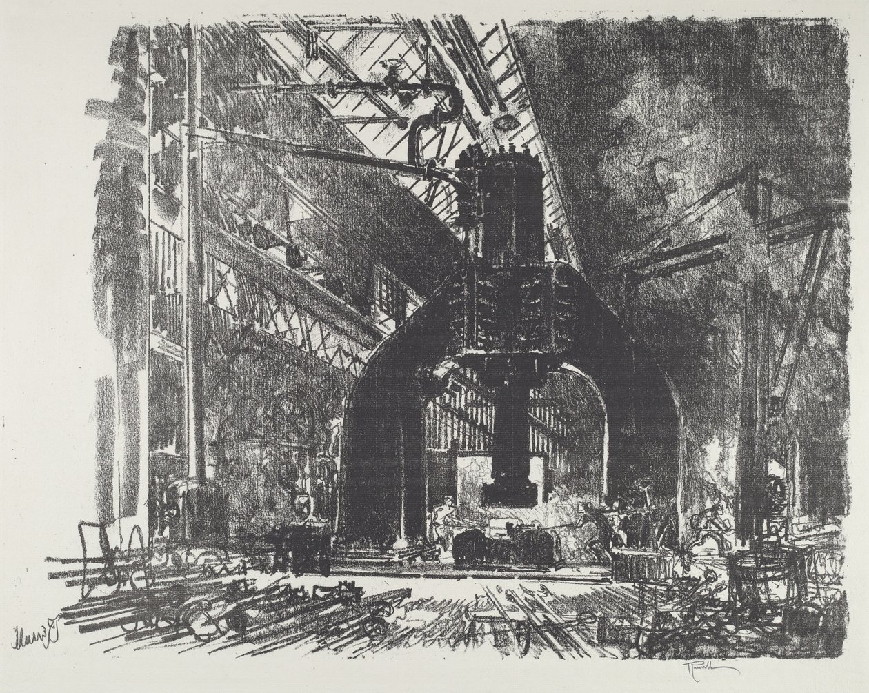 Wielki Młot, 1916. autorstwa Joseph Pennell