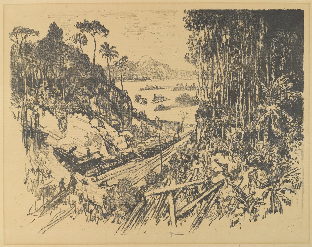Dżungla, 1912 autorstwa Joseph Pennell