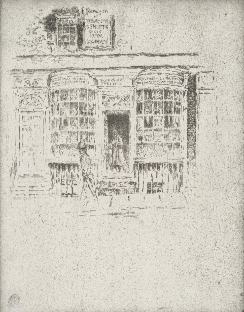 Sklep Tytoniowy, 1903. autorstwa Joseph Pennell